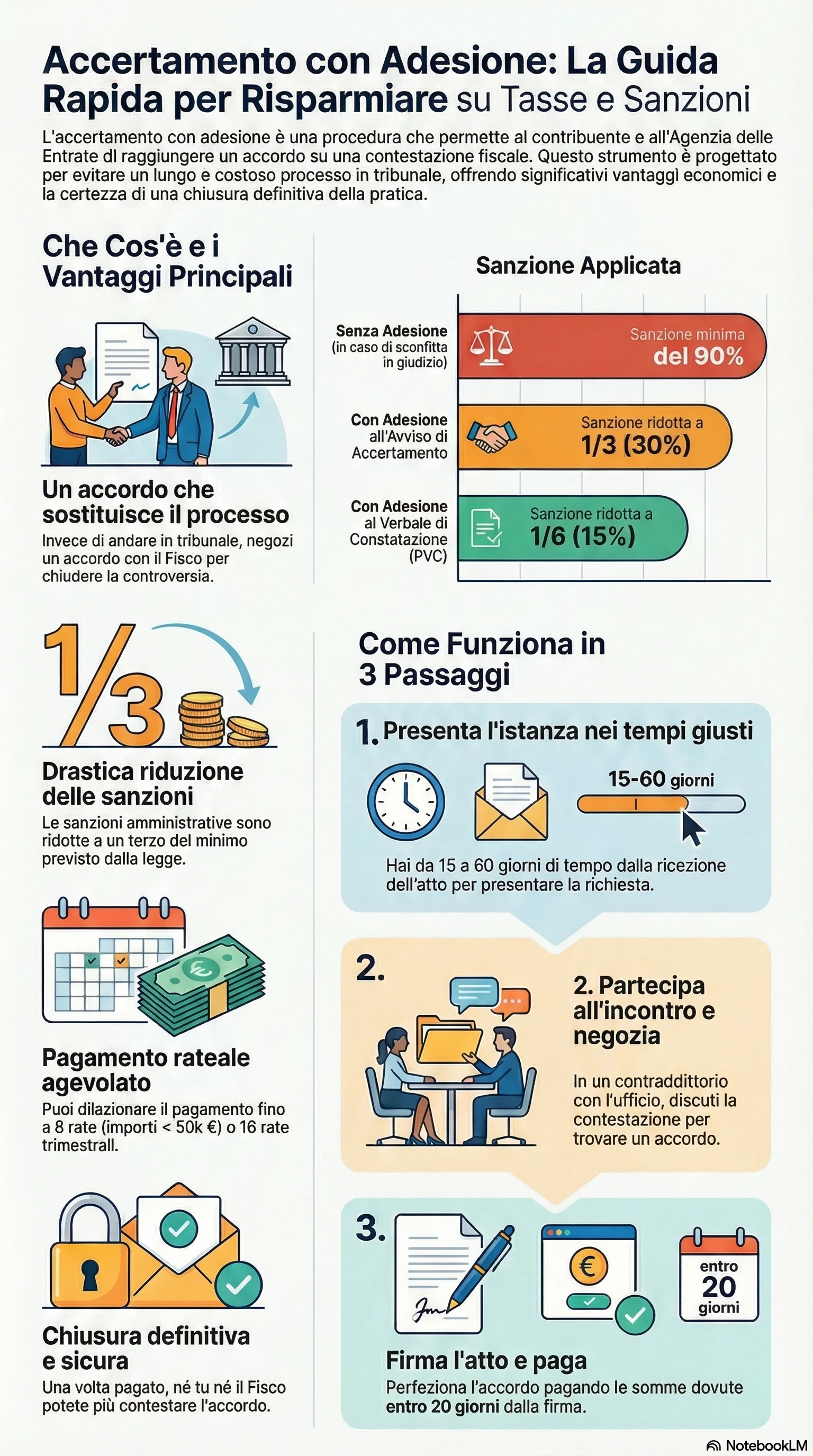 accertamento liquidazione e riscossione Accertamento con Adesione: Vantaggi, Procedura e Termini 2025