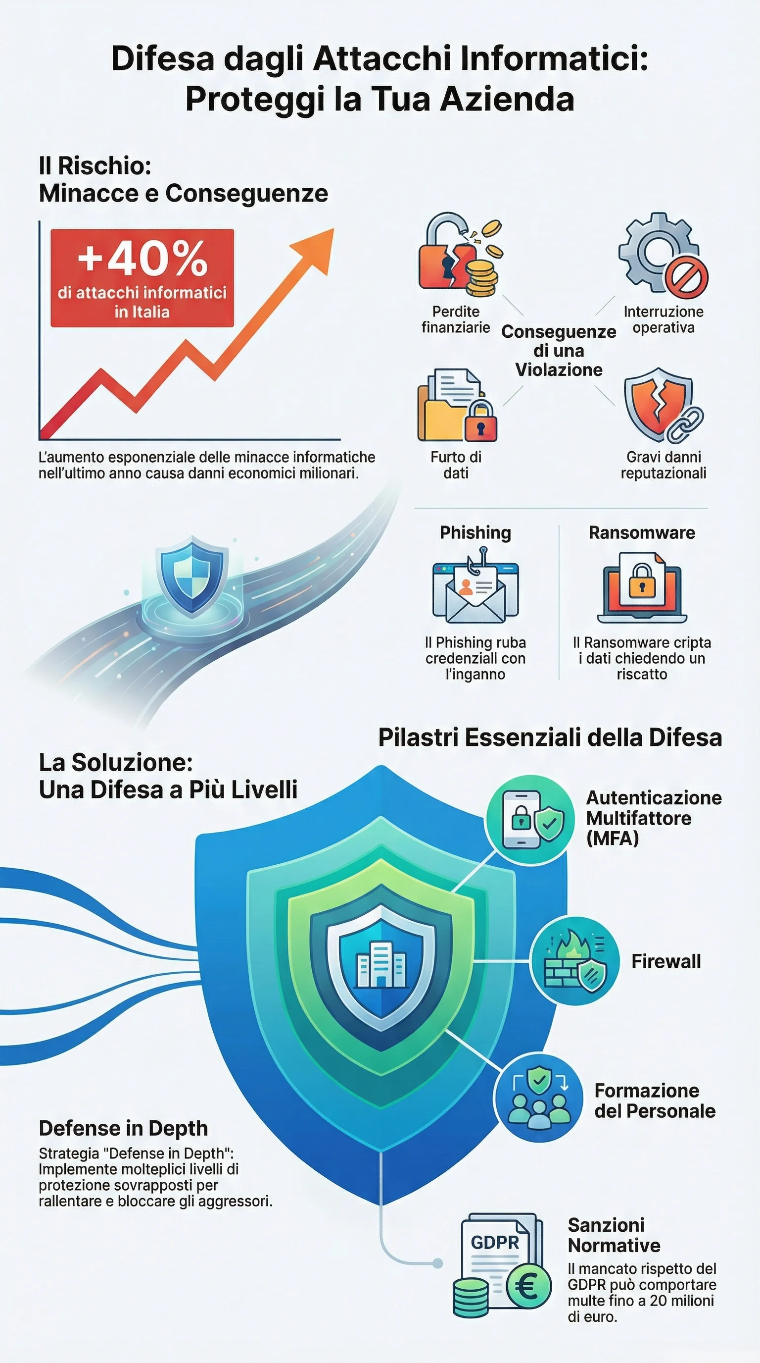 Infografica riassuntiva: Difesa da Accessi: Strategie e Strumenti di Protezione